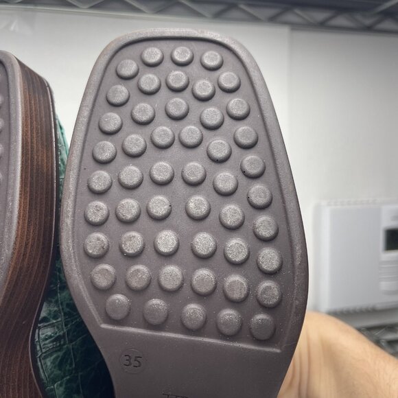 Pons Quintana Moccasin Woman Green Size 35 - Picture 8 of 12